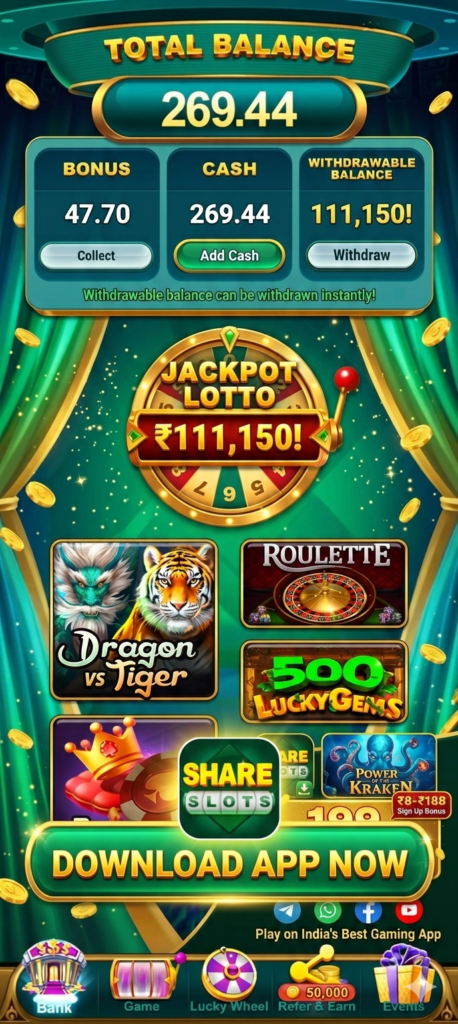 Share Slots App Simple Wining Game Tips and Tricks Guides Get-₹300